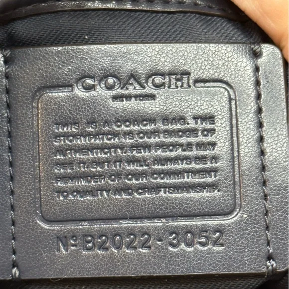 Coach Floral Crossbody Bag - Navy and Lavender - Picture 12 of 13